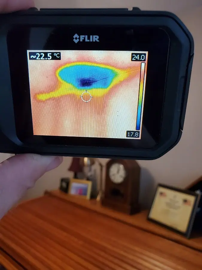 Thermal imaging inspection for water damage in Paola